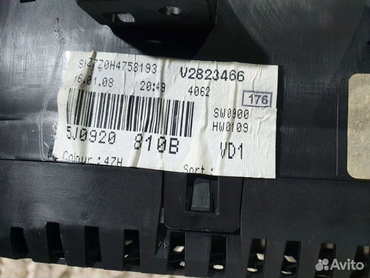 Панель приборов Шкода Фабия 2