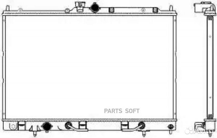 Радиатор охлаждения Митсубиси Аутлендер 2,4 03