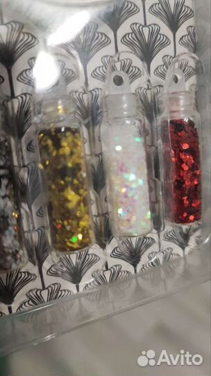 Набор для маникюра стразы блёстки паетки