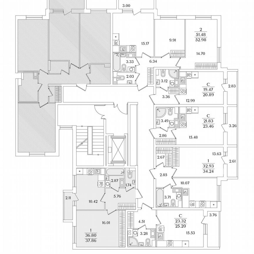 1-к. квартира, 37,9 м², 4/9 эт.