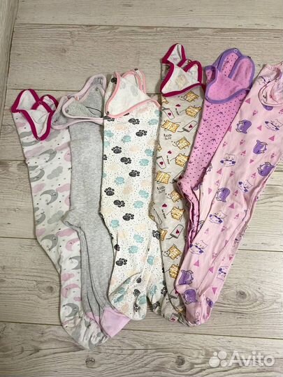 Ползунки и комбинезоны пакетом