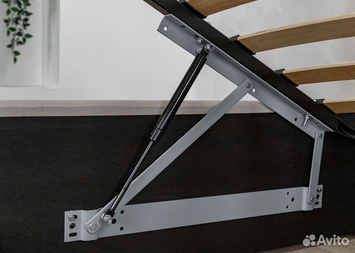 Кровать 80х200 с подъемным механизмом бежевая