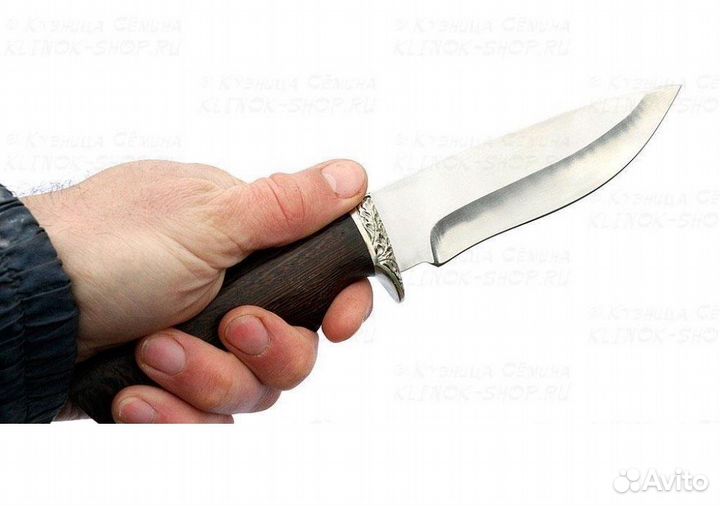 Нож Близнец кованный, ст. 95*18 венге, литье мель