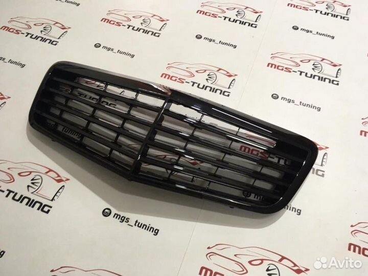 Решетка Mercedes W211 06-09 черная