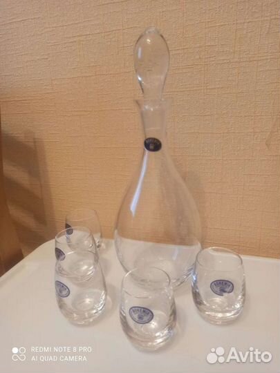 Графин +6 стопок. Чехия