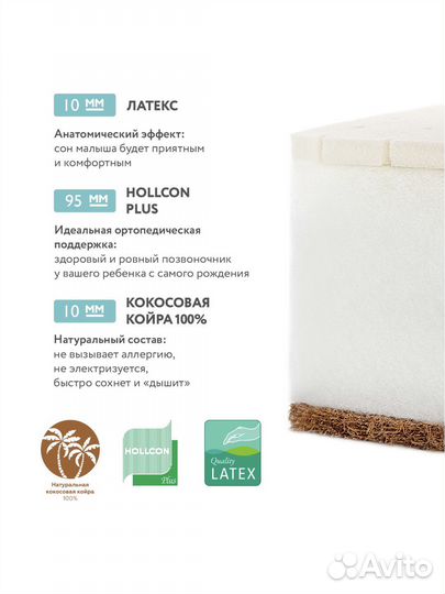 Ортопедический матрас Plitex + наматрасник