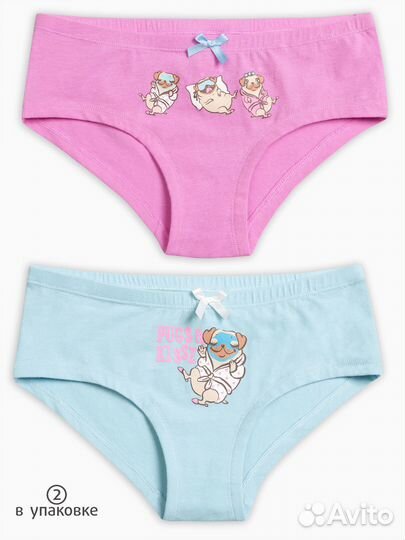 Трусы Новые Pelican 2 шт. для девочки, р. 122