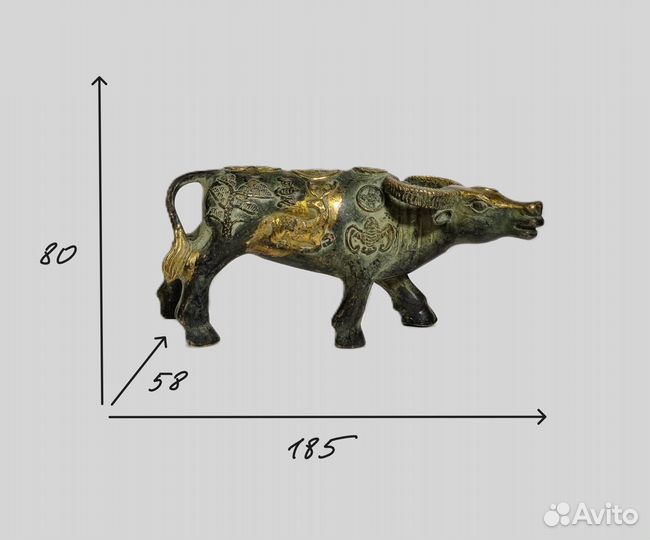 Бронзовая статуэтка Буйвол