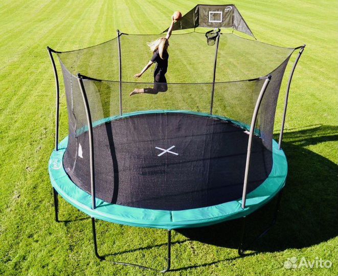 Батуты для дачи с сеткой новые