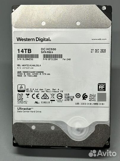 Жесткие диски WD/Toshiba HDD 14Tb 3,5