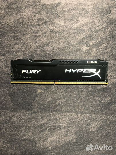 Оперативная память ddr4 HyperX fury 8gb