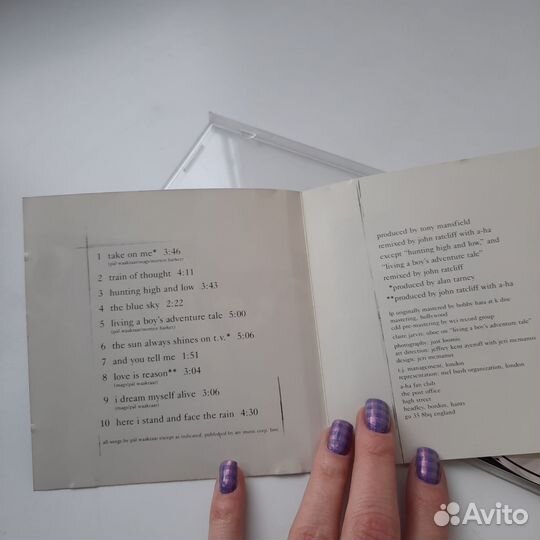 CD A-ha Hunting High And Low 1985 фирма