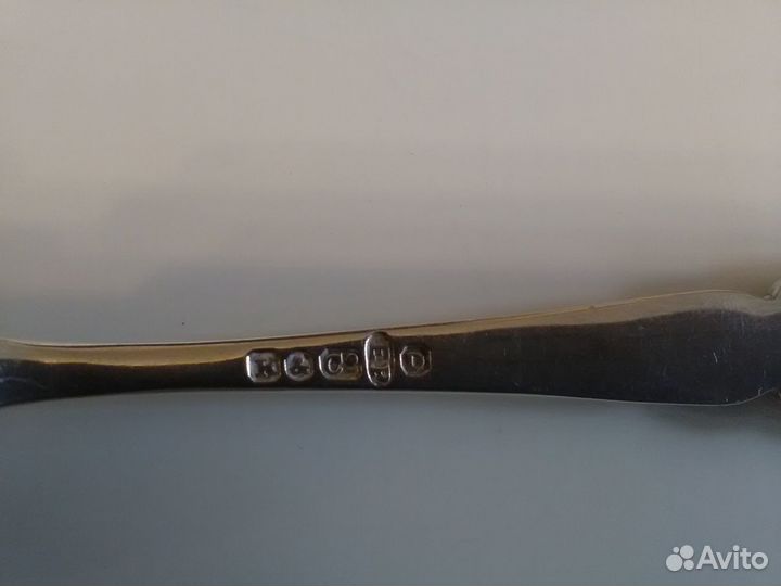 Антикварные чайные ложки King George V, посеребрян