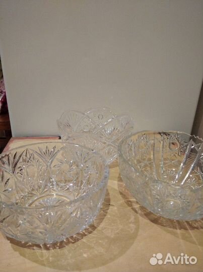 Ваза,салатник,рог-хрусталь,штоф, Мальва