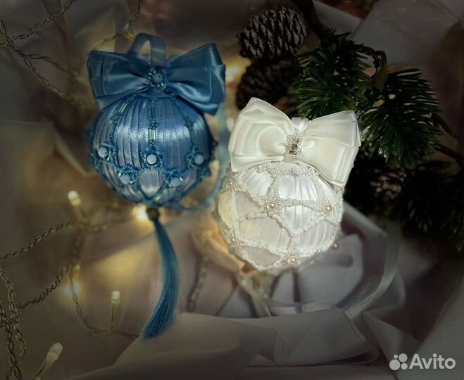 Новогодние шары ручной работы