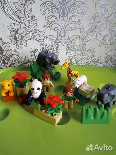 Lego Duplo, Лего дупло зоопарк, панда, животные