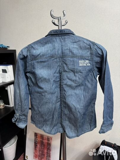 Джинсовая рубашка детская