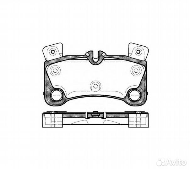 Колодки торм.диск. Touareg Cayenne 02- 2134600 зад