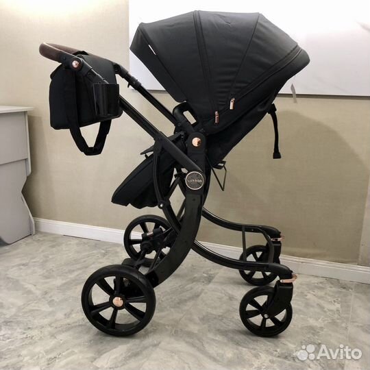 Детская коляска 3 в 1 Dalux 608 Черная