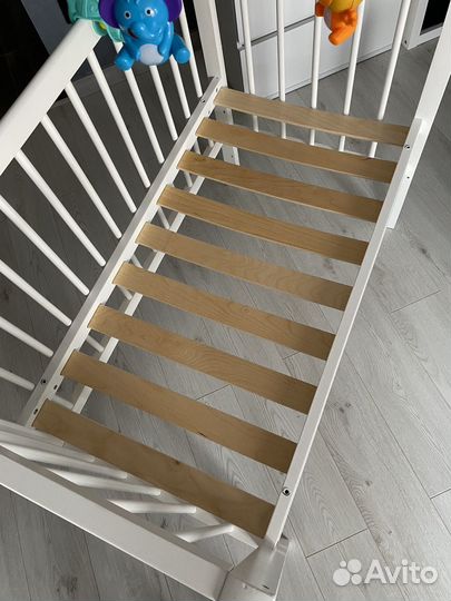 Приставная кроватка + матрас