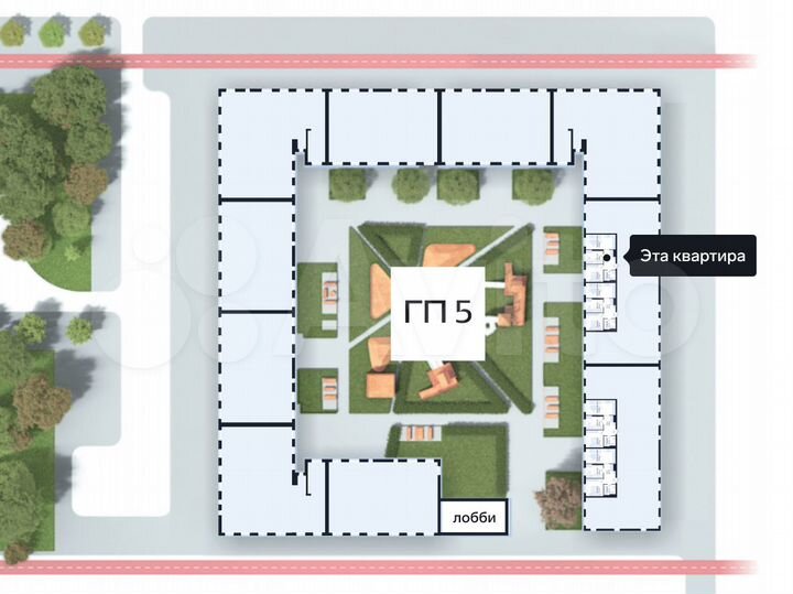 2-к. квартира, 52,9 м², 7/16 эт.