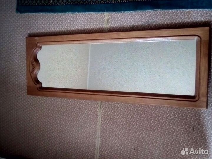 Зеркало настенное массив дуб 124 х 44 см