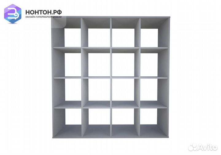 Стеллаж кубический Polini home Smart 16 секций бел