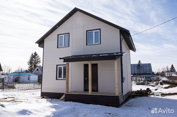 Каркасный дом 104 кв.м с коммуникациями 77-437