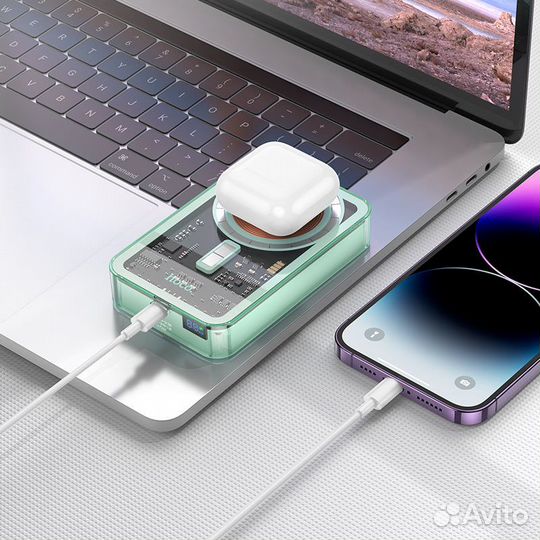 Внешний аккумулятор MagSafe Hoco Q14A 10000mAh