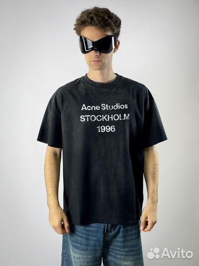 Футболка Acne Studios Stockholm 1996 Черная