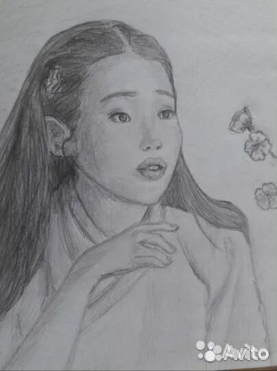 Портрет по фото карандашом