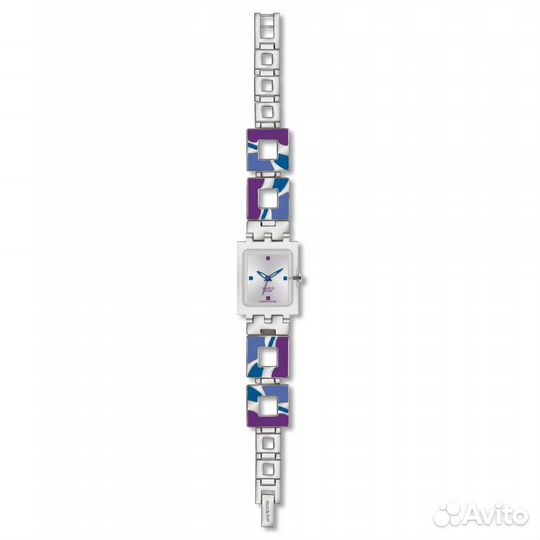 Часы Swatch - HOT batik purple - Vintage