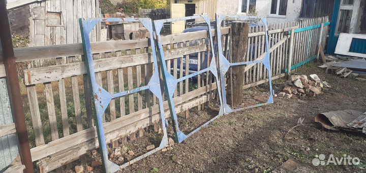 Каркас распашных ворот с калиткой