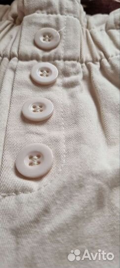 Шорты джинсовые бежевые