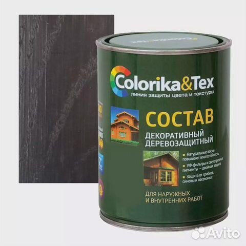 Состав деревозащитный Colorika&Tex, палисандр, 0.8