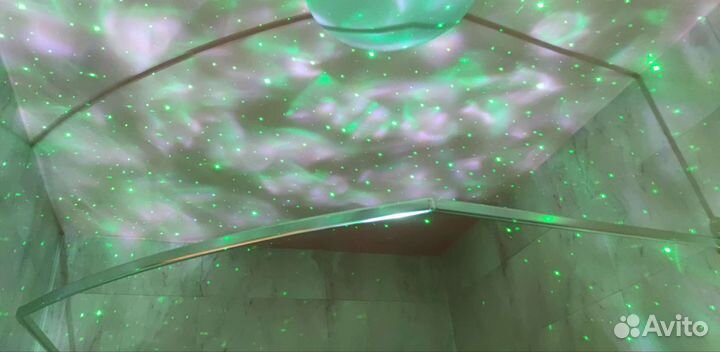 Ночник проектор звездного неба Блютуз колонка 2дин