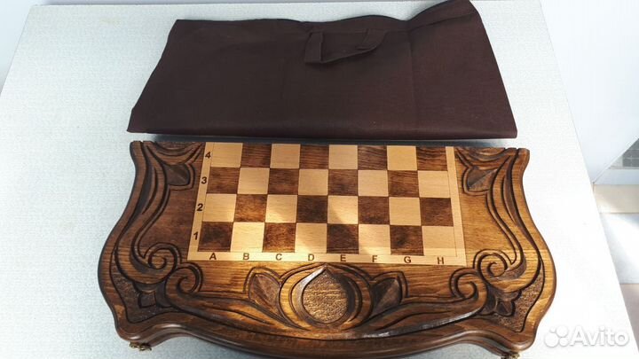 Шахматы + нарды подарочные