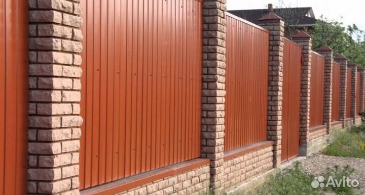 Забор из профлиста под ключ качественно