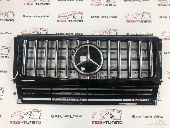 Решетка Mercedes G-class GT + стеклянный знак