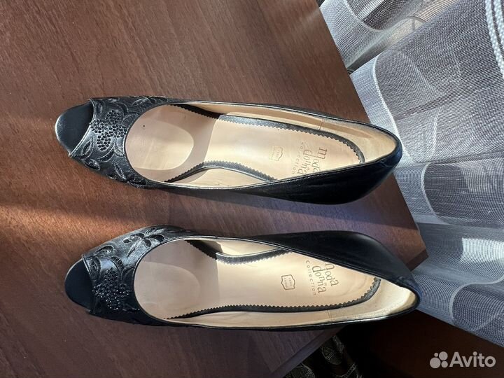Туфли женские из натуральной кожи 37 размер