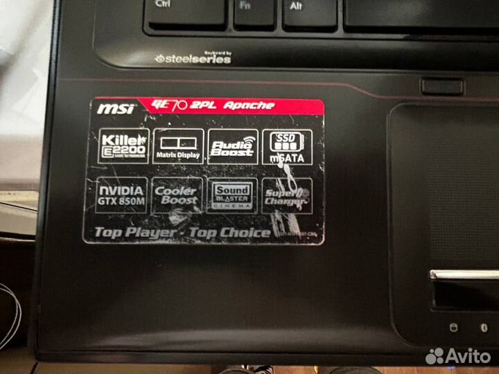 Игровой ноутбук MSI ge70 2pl Apache