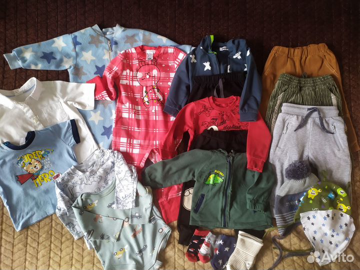 Вещи пакетом на мальчика 74