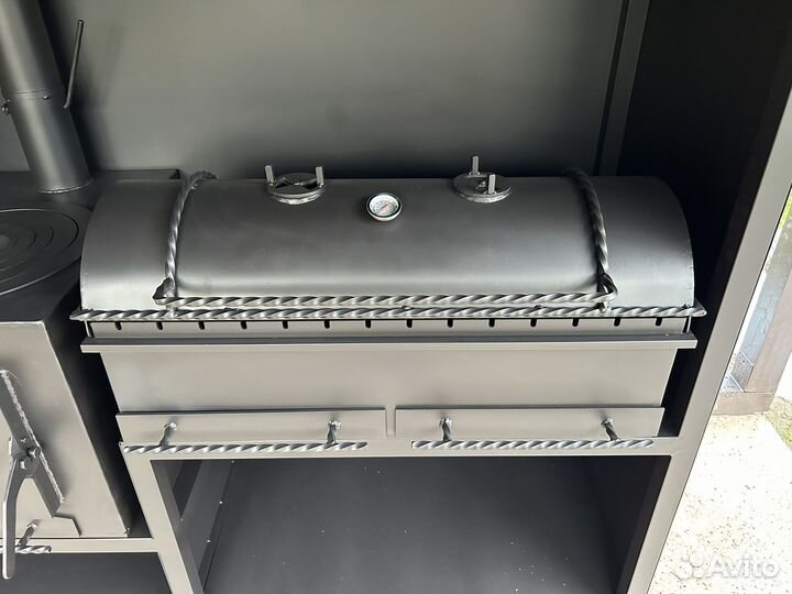 Мангальный комплекс «Печь-Мангал« сталь 5 мм