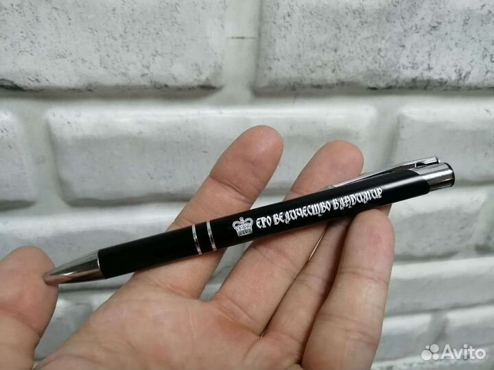 Ручка с гравировкой, шариковая писательница