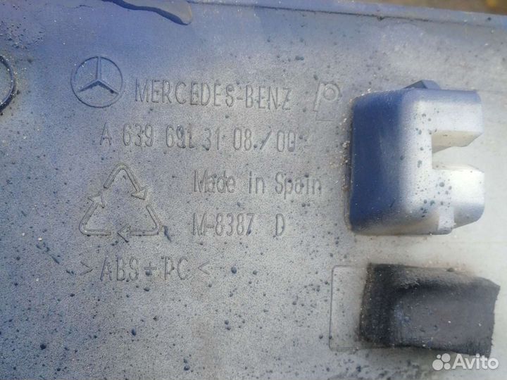 Накладка заднего правого крыла мерседес вито 639 M