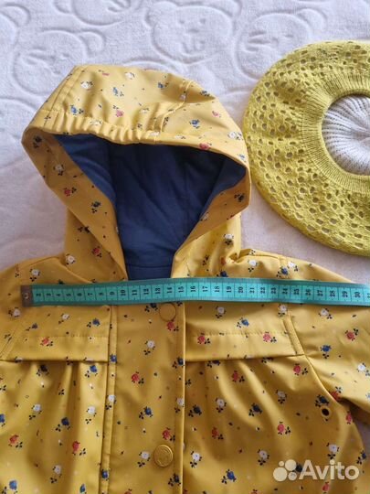 Плащ для девочки непромокаемый 12-18 мес