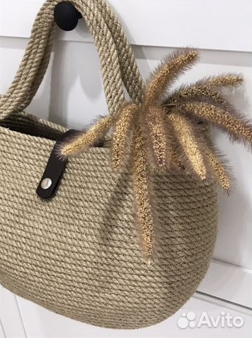 Сумка женская из джута