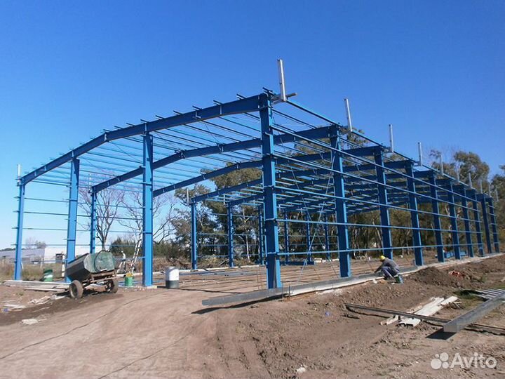 Теплый ангар под ключ 500 метров