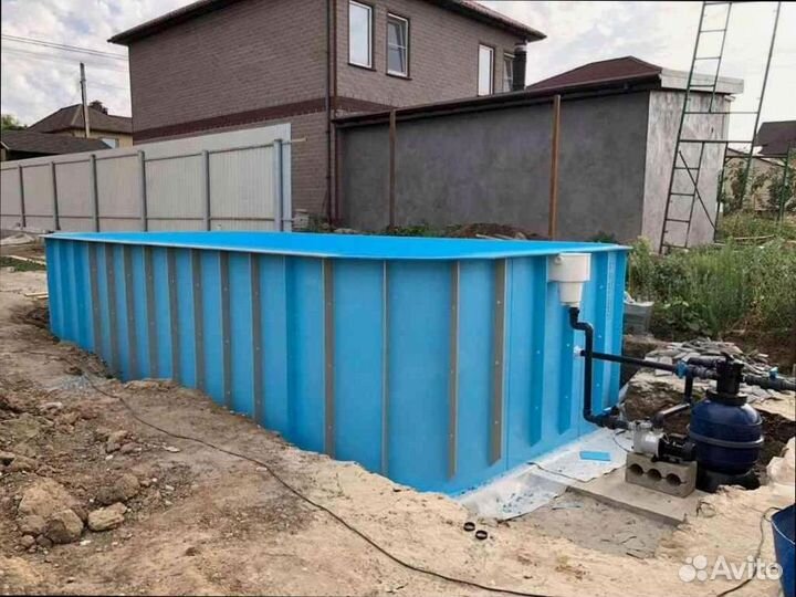 Пластиковый бассейн прямоугольный от производителя