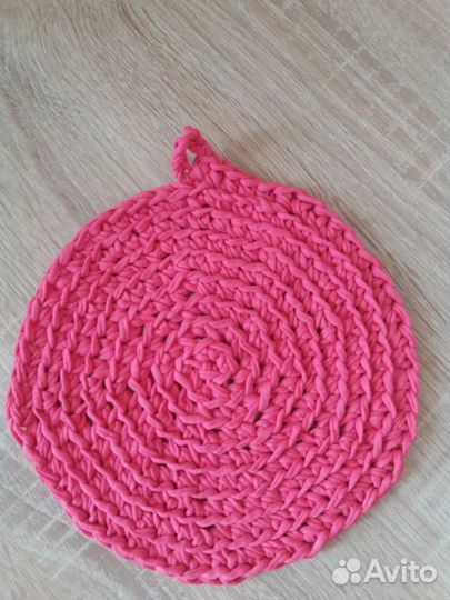 Новые прихватки круглые хлопковые ручная выязка